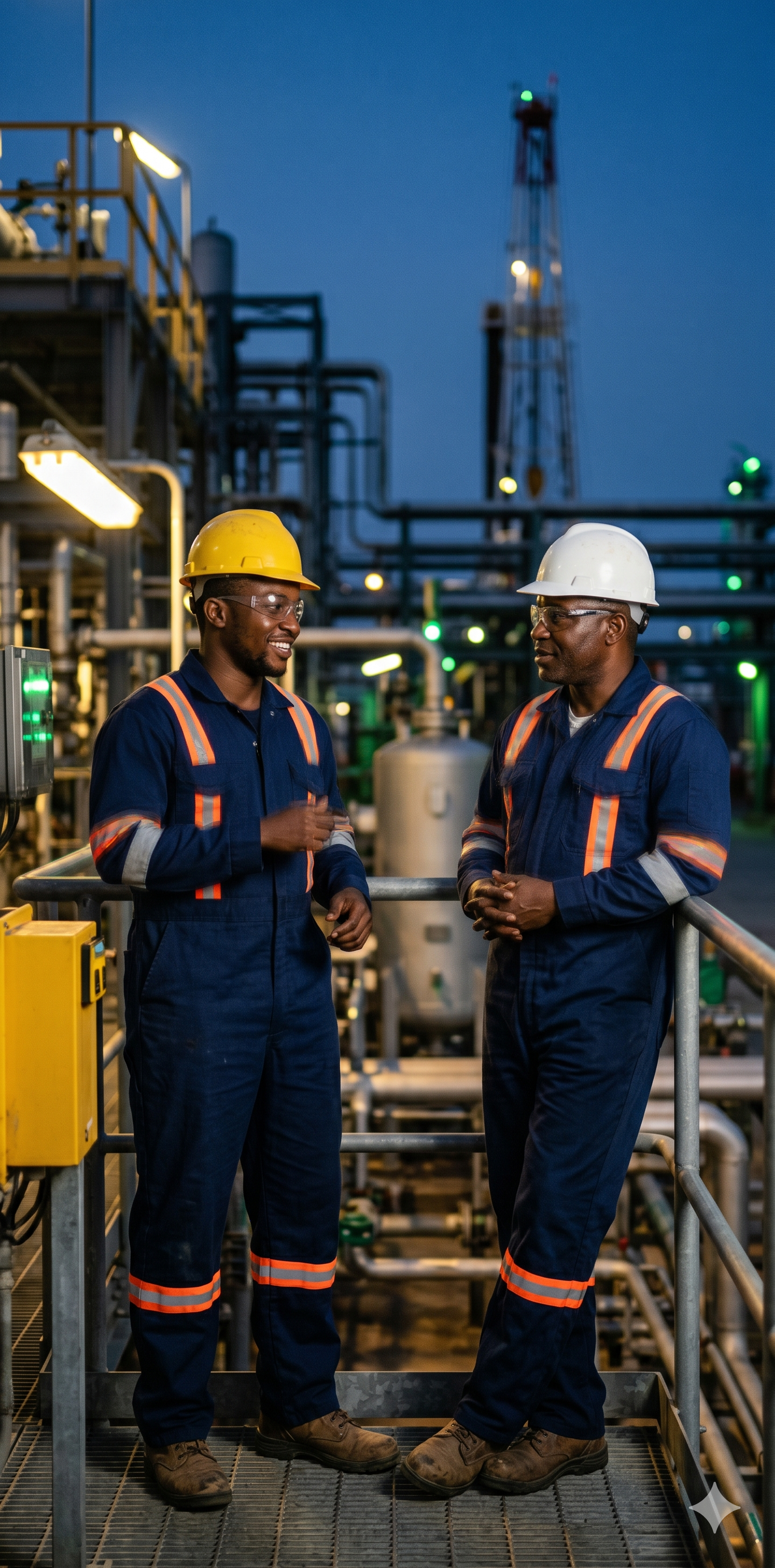 Workers in PPE